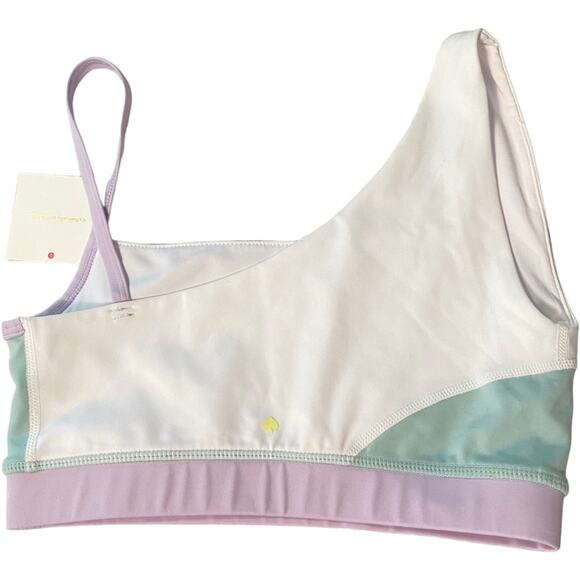 kate spade new york Colorblock Spliced one shoulder Sports Bra NWT $88 XS - Picture 4 of 11